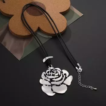 2025 Подвеска Four Seasons, ретро-аксессуар, длинный этнический стиль, лист, простые аксессуары, подвеска серебряный