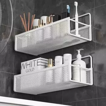 2025 Портативный подвесной настенный органайзер для хранения без сверления в ванной комнате лук чеснок приправа кухонная корзина для хранения влаги