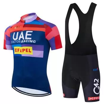 2025 Pro Cycling Jersey Set Summer UAE Велосипедная одежда Одежда для горного велосипеда Велосипедная одежда MTB Велосипедная одежда Велосипедный костюм S