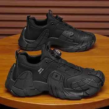 2025 прямая трансляция высококачественная весенняя повседневная спортивная обувь ручной работы с вращающейся пряжкой без шнурков с низким верхом кроссовки для бега на открытом воздухе мужская обувь 39