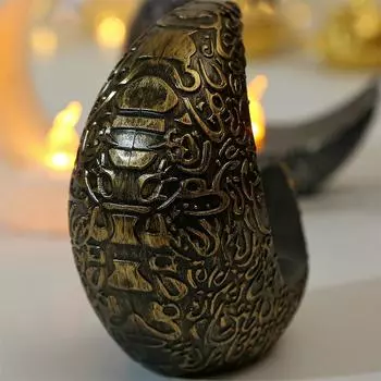 2025 Рамадан украшение светодиодный подсвечник звезда луна лампа для Рамадана Карим домашний декор лампа исламский мусульманский Ид Мубарак вечеринка подарки чёрный