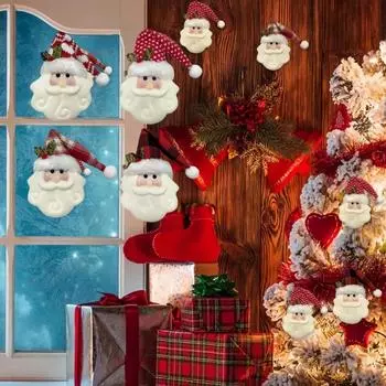 2025 Рождественское украшение Ткань Вязаная кукла Пожилая подвеска Украшение Рождественская елка Украшение Подвеска Сцена Макет 1PC