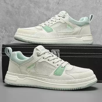 2025 Skate Shoes Men Lightweight Mesh Board Sneakers Non Slip Breathable Shoes for Men Casual Sports Walking Comfortable Shoes 39