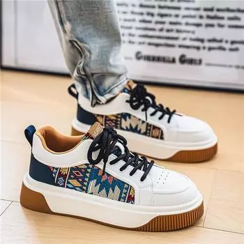 2025 Spring and autumn breathable thick sole non-slip casual sports shoes for young students walking loafer men s shoes 39