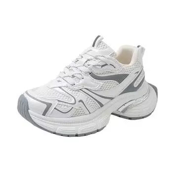 2025 spring and autumn explosion 6.5cm retro mesh outdoor height increase versatile platform casual sports shoes 35