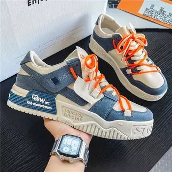 2025 spring and autumn new board shoes men s tide brand advanced sense design white shoes men s leisure Internet celebrity popular tide shoes 39