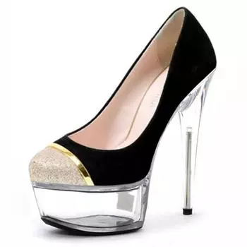 2025 spring and autumn new high-heeled thin-heeled waterproof table 33-48 sandals 34 синий
