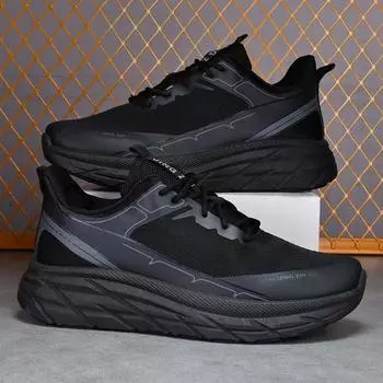 2025 Spring and Autumn New Mesh Breathable Outdoor Casual Shoes Trendy Lightweight Soft soled Sports Shoes for Men 39 серый