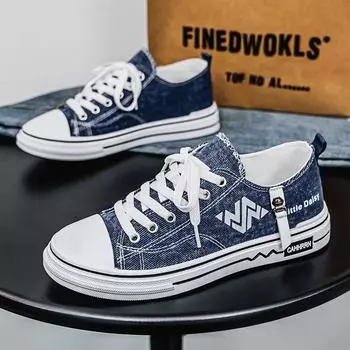 2025 spring and summer new men s breathable sports and leisure niche versatile trend men s canvas board shoes 39