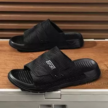 2025 spring and summer new men s trend versatile slippers comfortable casual home simple fashion sandals 39