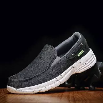 2025 spring fashion canvas breathable men s shoes light foot cover trendy shoes one pedal large size men s casual shoes 39