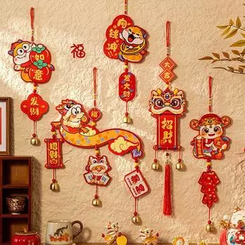 2025 Spring Festival Hanging Ornament Chinese New Year Decoration Tassel Chinese Home Wall Door Hanging Decor