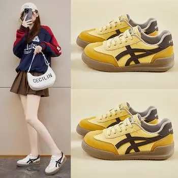 2025 spring little white shoes new Korean version ins female students platform heightening sports board shoes casual street shot XFX61 35 синий