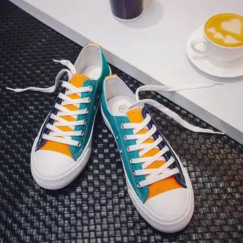 2025 spring new canvas shoes men s versatile casual board shoes mandarin duck tide shoes low-top trend breathable cloth shoes summer 39