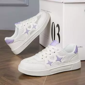 2025 Spring New Fashion Board Shoes Women s Casual Versatile Trendy Shoes Casual Sports Shoes Comfortable and Breathable Size 35