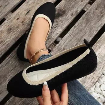2025 spring new Internet celebrity pointed single shoes women s flat bottom fly woven breathable women s shoes versatile one pedal Doudou shoes 36