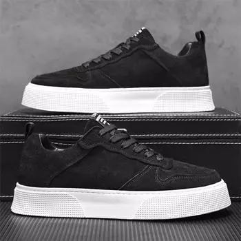 2025 spring new men s board shoes comfortable platform versatile casual fashion men s shoes breathable wear-resistant student shoes 39