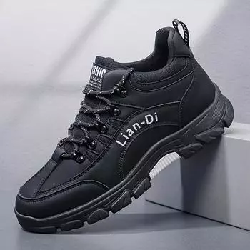 2025 spring new men s casual tooling shoes outdoor hiking shoes large size dad shoes British versatile men s shoes 39