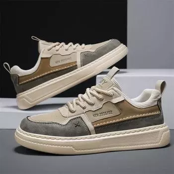 2025 spring new men s shoes rubber-plastic sole pig skin casual board shoes fashion trendy shoes spot Shoes 39