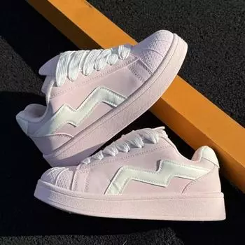 2025 spring new original niche shell head white shoes female students versatile casual board shoes fashion trendy shoes 35