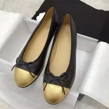 2025 Spring New Round Head Bow Flat Bottom Ballet Single Shoe Shallow Mouth Women s Shoe 35
