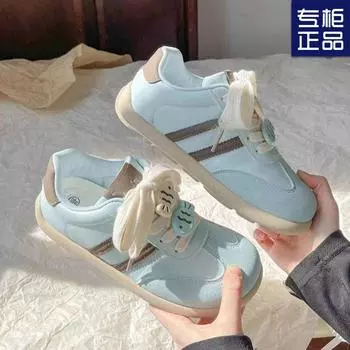 2025 spring new student versatile casual moral training shoes women s niche original yellow thick baseplate shoes women s fashion trend 35 озеро синий