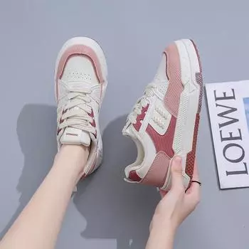 2025 spring white shoes women s new Korean version ins female students heightened platform sports board shoes casual shoes tide 618 35