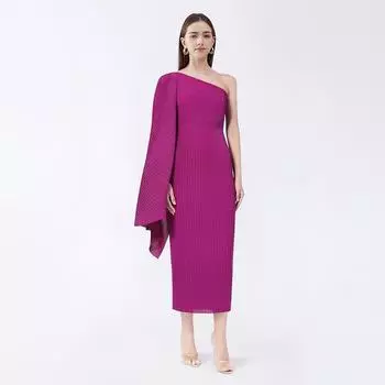 2025 Spring Women s High-Waist Irregular Hem Long Skirt in Various Colors One Size розы красного