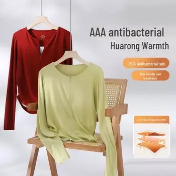 2025 Spring Women s Muscle German Velvet Two-Piece: Warm Long-Sleeved T-Shirt and Bottom for Autumn/Winter Holiday. L