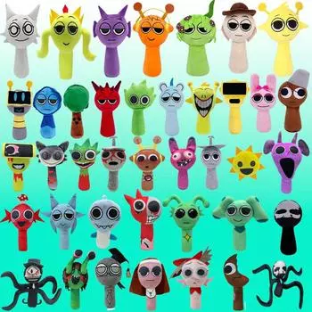 2025 Sprunki incredibox Мягкая игрушка Кукла из хлопковой плюшевой ткани для детей