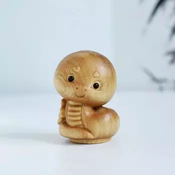 2025 Статуэтка со знаком зодиака Статуэтка Компактная Змея Резьба по дереву Змея Новое украшение Украшение Змея удачи Приветствие Весны Новое украшение Новое