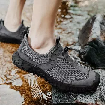 2025 summer and summer new trend fashion casual sports shoes outdoor light breathable mesh shoes large size low shoes 38