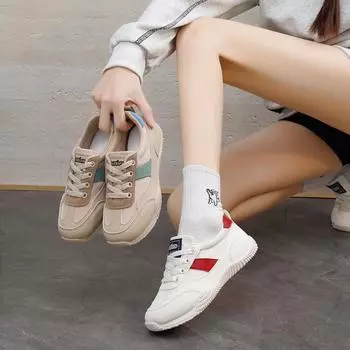 2025 summer little white shoes new Korean version ins female students mesh platform sports leisure board shoes street shot K1509 35 покинуть белый