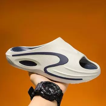 2025 summer men s EVA color matching slippers men s beach casual indoor sandals wear one-word slippers trend 39