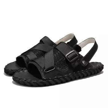 2025 summer men s slippers fashion mesh trend sandals men s daily large size casual beach shoes men 39