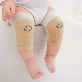 2025 Лето Новые Детские Наколенники Мультяшные Сетчатые Дышащие Носки Для Малышей Противоскользящие Наколенники Для Ползающих Детей One Size жёлтый