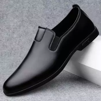 2025 summer new business soft sole comfortable leather trendy shoes men s one-pedal hollow leather shoes Doudou Hugh Shoes 38