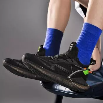 2025 summer new coconut shoes men s, student personality trend fried street men s shoes, popcorn sole running men s shoes 39