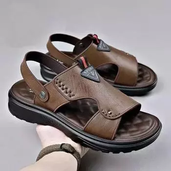2025 summer new fashion casual beach shoes platform trend sandals men s sandals dual-purpose sandals 38