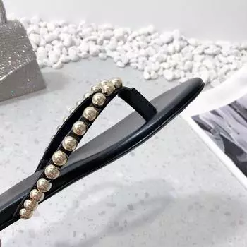 2025 summer new fashion flat flip-flops women s soft bottom non-slip beach outer wear pinch slippers ins tide 35