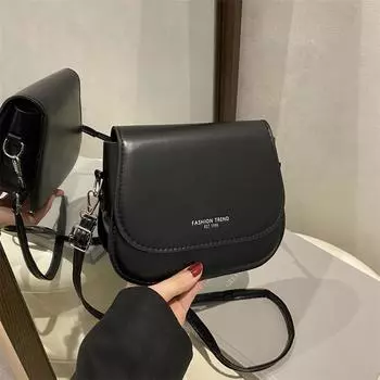 2025 summer new fashion single shoulder oblique span small square bag small fresh trend solid color candy color чёрный