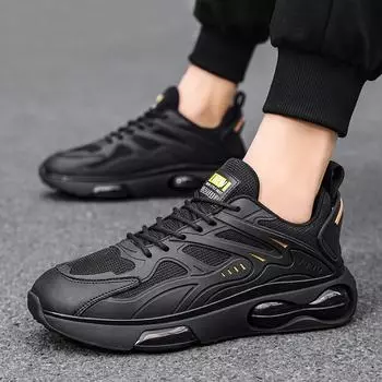 2025 summer new low-top breathable sports shoes lightweight thick-soled wear-resistant casual shoes versatile trend running shoes men 36