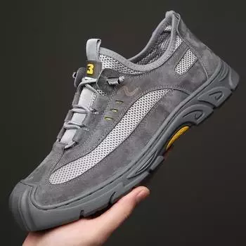 2025 summer new men s sandals leisure sports outdoor mountaineering mesh men s shoes non-slip lazy cloth shoes 38