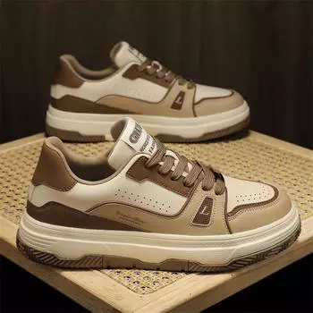 2025 summer new men s shoes rubber-plastic sole trend casual board shoes breathable soft sole low-top Y302Shoes 39