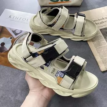 2025 summer new non-slip dual-purpose casual beach shoes wear one-word cool slippers fashion blade-soled Vietnamese shoes 39