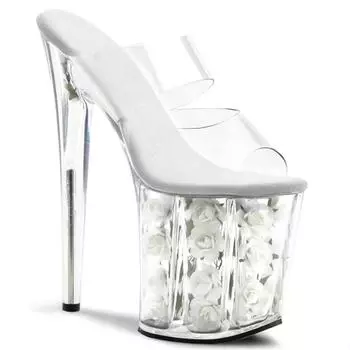 2025 summer new transparent high heels women s stiletto with versatile and thin high heels women s sandals 34 белый