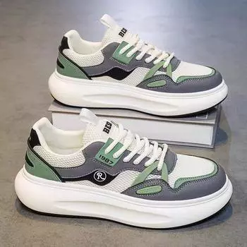 2025 summer new versatile trendy shoes trend ins super fire platform mesh dad shoes men s sports and leisure shoes 39