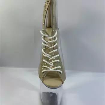 2025 summer new yellow fashion short knight boots transparent bottom women s round head low tube waterproof table fashion boots 34