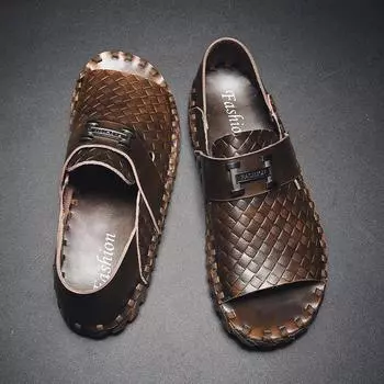 2025 summer sandals new foot cover beach shoes men s daily breathable shoes men s shoes 38