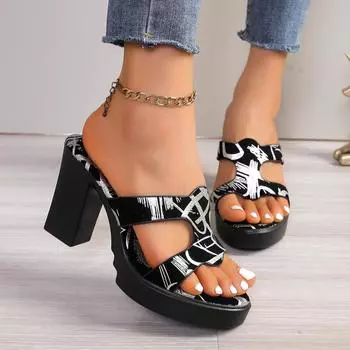 2025 summer Women Fashionable versatile High Heels Sandals New Simple Casual comfortable Wedge Women Slippers Sexy women shoes 36